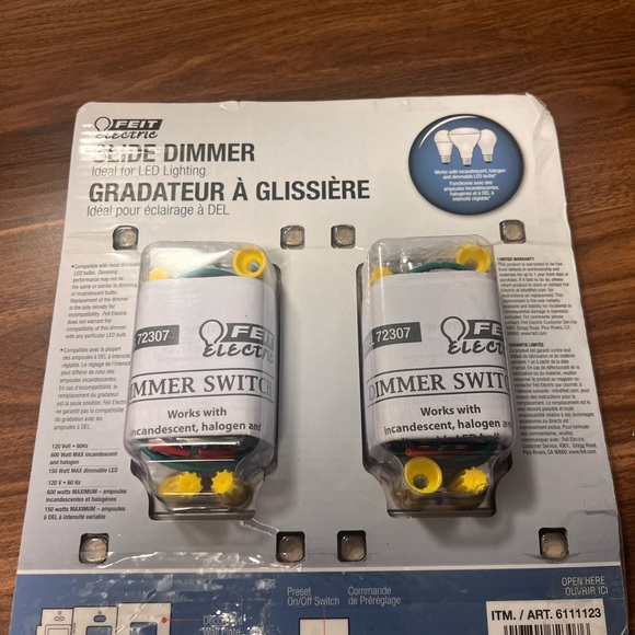 Feit Slide Dimmer Switch Ideal for LED Lighting (2 pack) - Picture 3 of 4